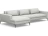 Izzy Beige Upholstered Sectional Sofa
