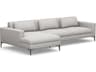 Izzy Gray Upholstered Sectional Sofa