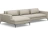 Izzy Beige Upholstered Sectional Sofa