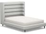 Ornette Gray Solid Wood Upholstered Queen Platform Bed