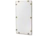 Nippon Brushed Brass Plain Mirror Floor Rectangular