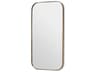 Aalina Brushed Brass Plain Mirror Floor Rectangular