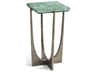 Water Square Blue Straw End Table