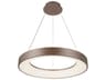 Acryluxe Light Bronze LED Round Pendant