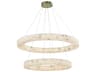 Lumenaria Medley Brushed Brass White Round Tiered Pendant