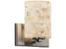 Alabaster Rocks 1-Light Nickel Wall Sconce