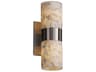 Alabaster Rocks 2-Light Nickel Wall Sconce