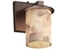 Alabaster Rocks 1-Light Nickel Wall Sconce