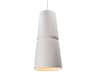 Radiance 1-Light White Cylinder Mini Pendant