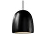 Radiance 1-Light Black Bell Mini Pendant