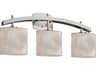 Clouds 3-Light Nickel Vanity Light