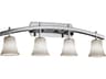 Clouds 4-Light Nickel Vanity Light