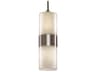 Clouds 2-Light Nickel Cylinder Mini Pendant