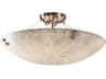 Clouds 6-Light Nickel Bowl Semi Flush Mount