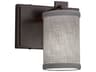 Textile 1-Light Bronze Wall Sconce