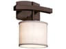Textile 1-Light Bronze Wall Sconce