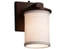 Textile 1-Light Bronze Wall Sconce
