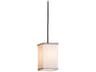 Textile 1-Light Black Mini Pendant