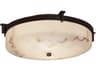 Lumenaria Bronze Round Flush Mount