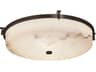 Lumenaria 3-Light Bronze Round Flush Mount
