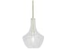 Fusion 1-Light Brass Glass Pendant