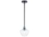 Fusion Harlow 1-Light Matte Black Mini Pendant