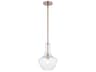 Fusion Harlow 1-Light Brushed Brass Mini Pendant
