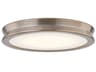 Fusion Brass Glass LED Round Flush Mount