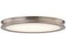 Fusion Brass Glass LED Round Flush Mount