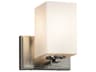 Fusion 1-Light Nickel Glass Wall Sconce