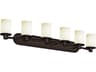 Fusion 6-Light Bronze Glass Vanity Light