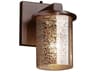Fusion 1-Light Bronze Glass Wall Sconce