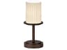 Fusion Dakota Bronze Glass Table Lamp