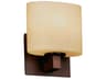 Fusion 1-Light Bronze Glass Wall Sconce