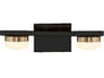 Fusion Black Glass LED Vanity Light