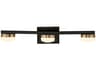 Fusion Black Glass LED Vanity Light