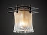 Veneto Luce 1-Light Bronze Glass Mini Pendant