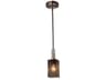Wire Mesh 1-Light Nickel Mini Pendant