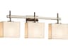 Porcelina 3-Light Nickel Vanity Light