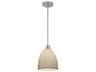 Porcelina Impala 1-Light Brushed Nickel Silver Bell Mini Pendant