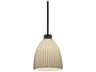 Porcelina Impala 1-Light Matte Black Bell Pendant