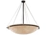 Porcelina 8-Light Bronze Bowl Pendant