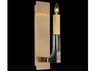 1-Light Acrylic Antique Brass Clear Wall Sconce