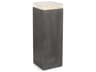 Edda Square Acrylic Gunmetal End Table