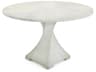 Lavertezzo Round Wood Tiza Gesso Dining Table