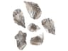 Nickel Wall Leaves Wall Art Set of 6