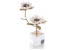Double Crystal Blooms Sculpture