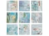 Tony Fey's Splash of Color (A-I) Wall Art Set of 9