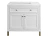 Chicago 36-Inch Single Vanity Freestanding or Wall-Mounted