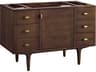 Furniture Amberly 48 Inch Single Vanity Mid-Century Walnut